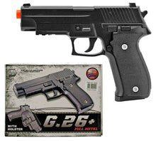 Load image into Gallery viewer, G.26 Full Metal Spring Airsoft Pistol with Holster - Tinystore4you