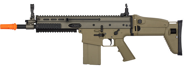 ARES-AR-061E MK16-H w/ Quad Rail System w/ Electric Fire Control System (Tan) - Tinystore4you 