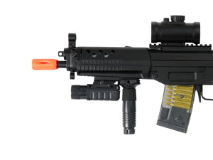 Double Eagle M82p Full Auto Airsoft Electric Gun w/ Red Dot Scope + Flashlight - Tinystore4you 