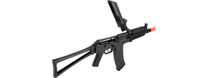 WellFire AK74U Gas Blowback GBB Airsoft Rifle (BLACK) - Tinystore4you 