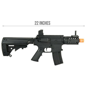 UK Arms P2202 CQB 3.5" Quad RIS M4 Spring Rifle - BLACK - Tinystore4you 