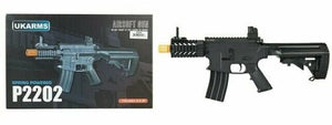 UK Arms P2202 CQB 3.5" Quad RIS M4 Spring Rifle - BLACK - Tinystore4you 