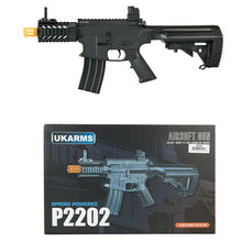 Load image into Gallery viewer, UK Arms P2202 CQB 3.5&quot; Quad RIS M4 Spring Rifle - BLACK - Tinystore4you 
